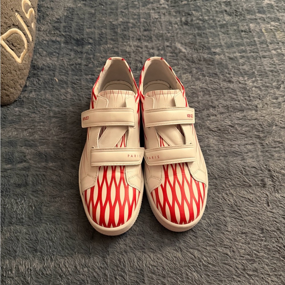 Kenzo Red and White Women's Sneakers